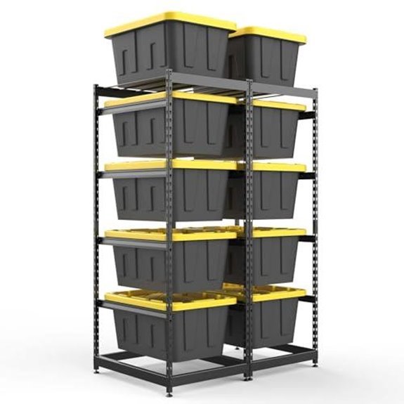 27 gallon 5 tier rack heavy duty 2 pack