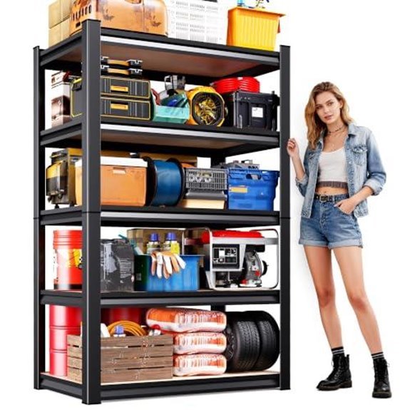 71 5 tier heavy duty shelving