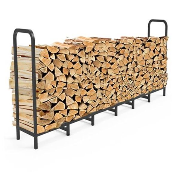 8ft firewood rack holder