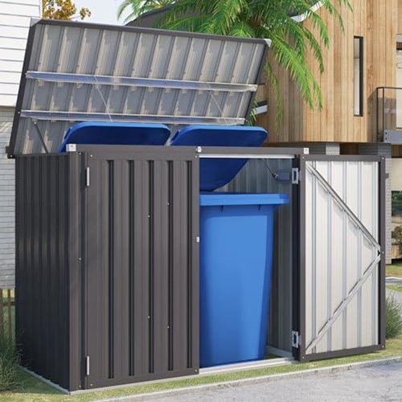 5 Best Outdoor Garbage Can Storage for 2027 3 aecojoy outdoor trash shed