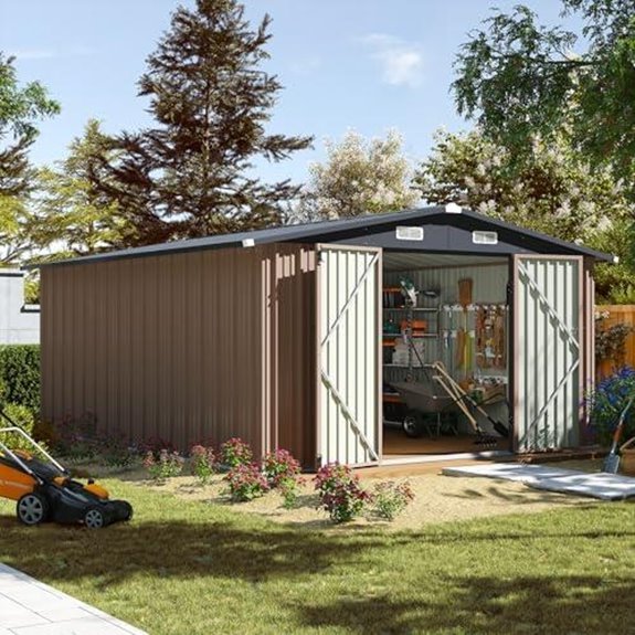 14 Best Outdoor Sheds With Floors for Your Backyard in 2027 4 aoxun 10x12 outdoor shed