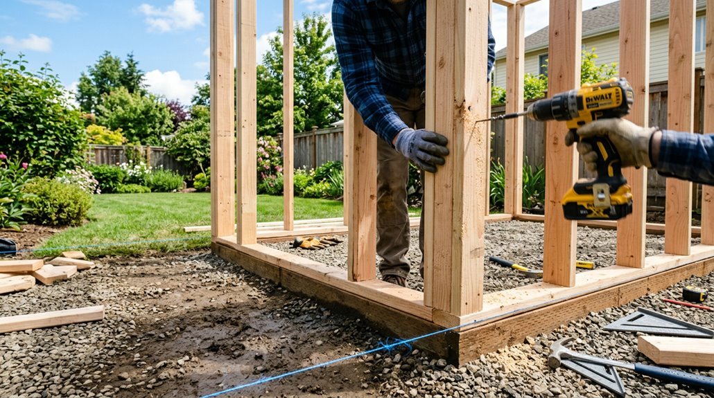 backyard shed installation steps