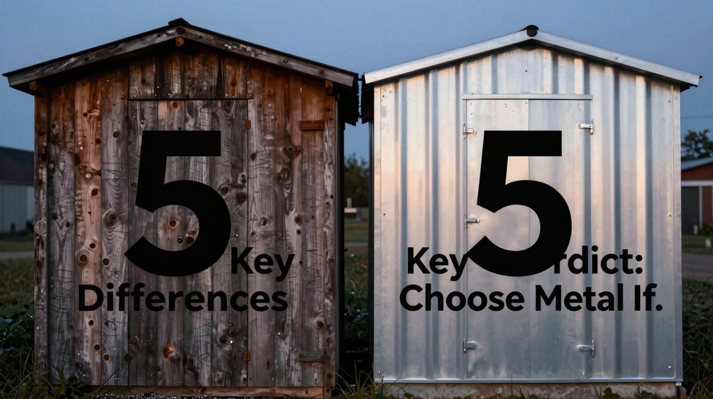 Wood vs Metal Storage Sheds—5 Key Differences 14 budget friendly low maintenance metal sheds