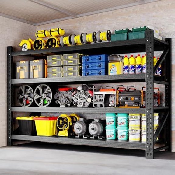 bynsoe 4 tier steel shelving