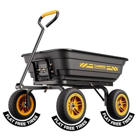 10 Best Poly Dump Carts for 2027 2 cammoo 10 inch no flat dump cart
