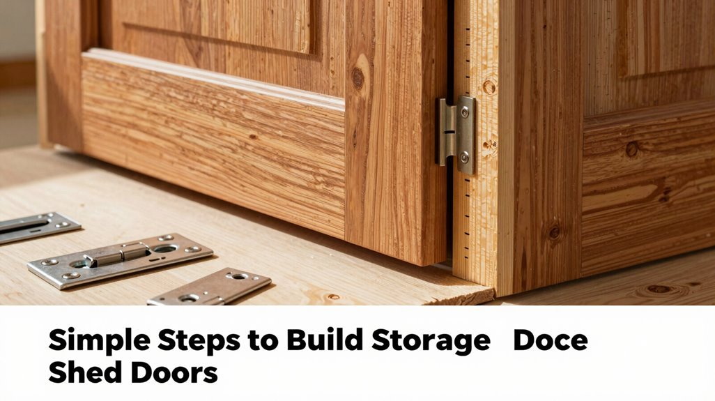 5 Simple Steps to Build Storage Shed Doors 2 cedar faced door assembly details
