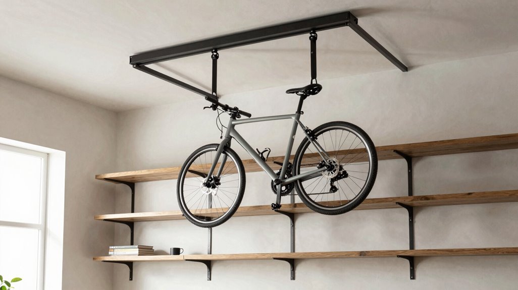 ceiling hoists maximize vertical storage