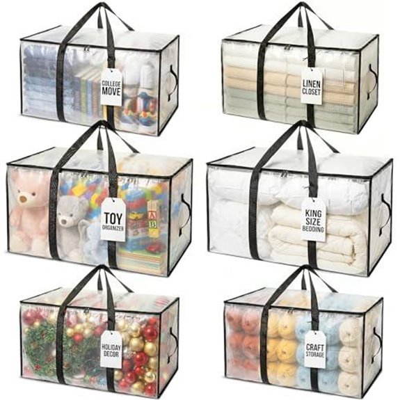 10 Best Storage Bins for 2027 10 clearspace moving bags 6 pack