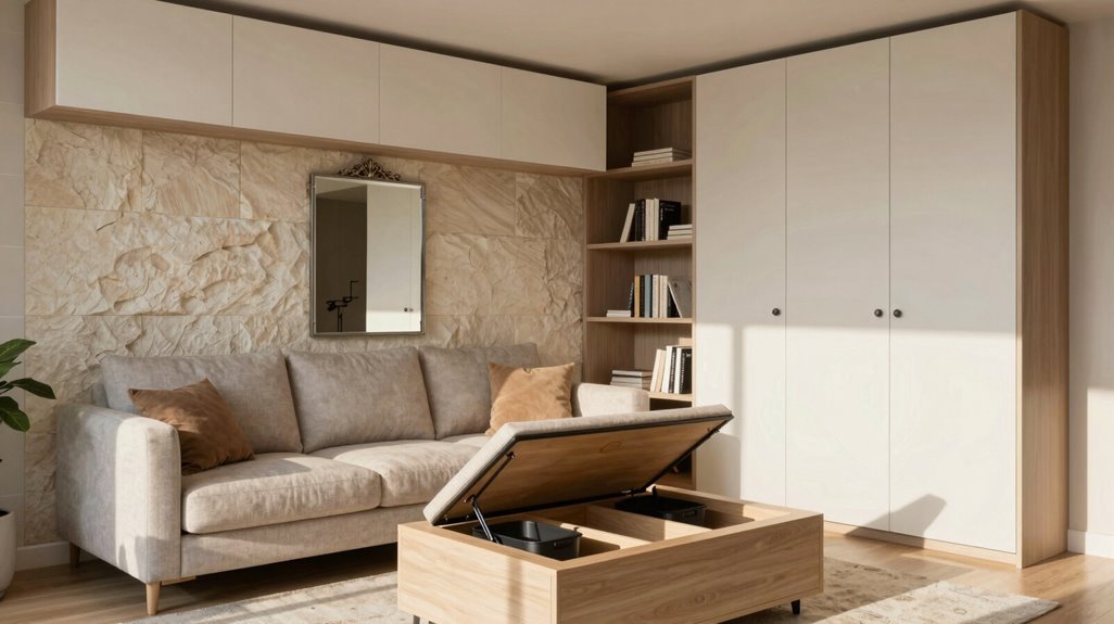 5 Tips for Maximising Storage Space in Small Homes 5 concealed multifunctional built in storage