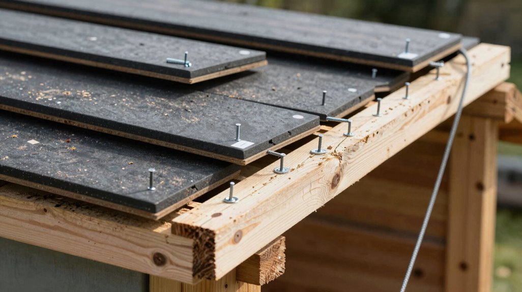 dismantle roof from peak downward