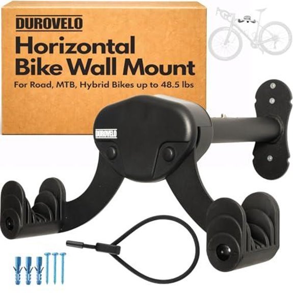 15 Best MTB Wall Mounts for 2027 (Save Floor Space) 12 durovelo horizontal bike wall mount