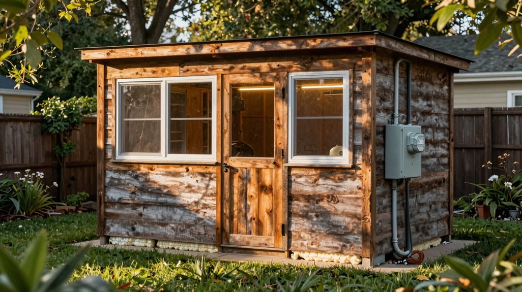 How Much Is a Backyard Shed? 6 electrical insulation windows drive outbuilding cost