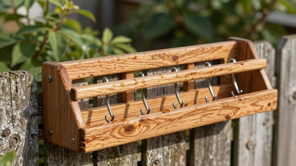 How to Build a Garden Tool Rack – A Step-by-Step DIY Guide 7 exterior stain with uv protection sand between coats