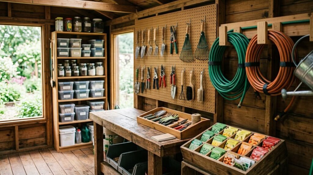 five steps to organize shed