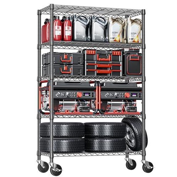 15 Best Heavy Duty Shelving for 2027 15 five tier heavy duty wheeled shelving