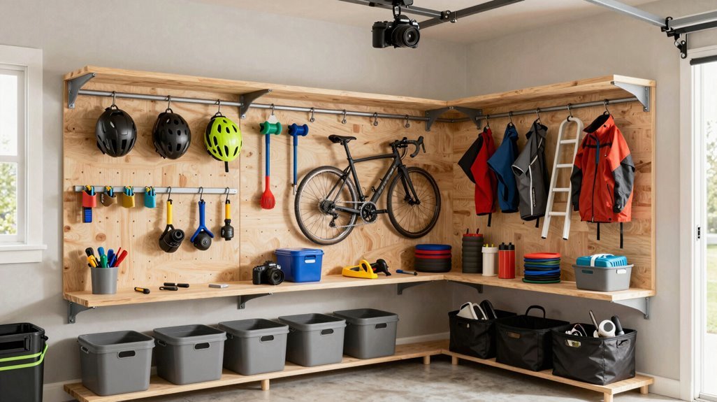 3 Garage Storage Solutions That Actually Work 2 flexible track systems for adaptable storage