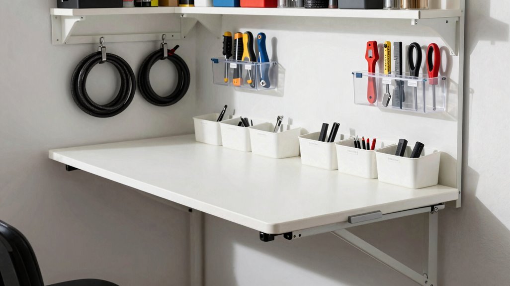 fold down 24x48 workspace setup