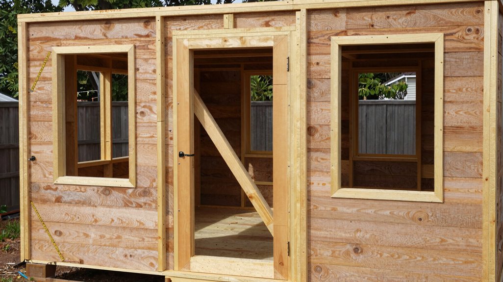 frame openings square secure