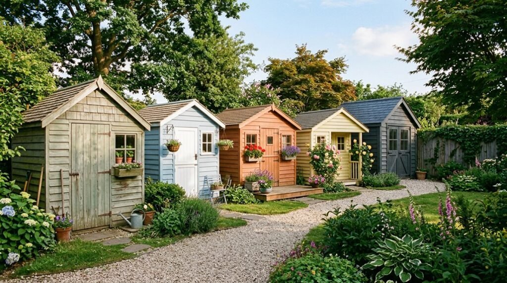 garden shed paint ideas collection