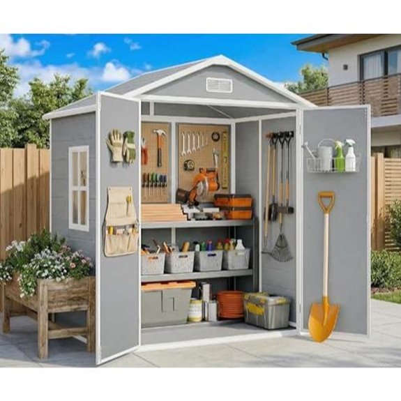 14 Best Outdoor Sheds With Floors for Your Backyard in 2027 12 gizoon 6x4 4 ft shed