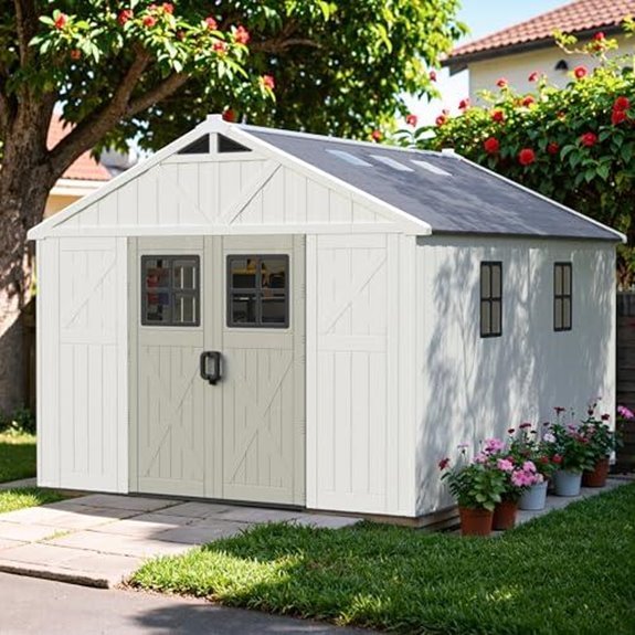 greesum 10 12ft plastic shed