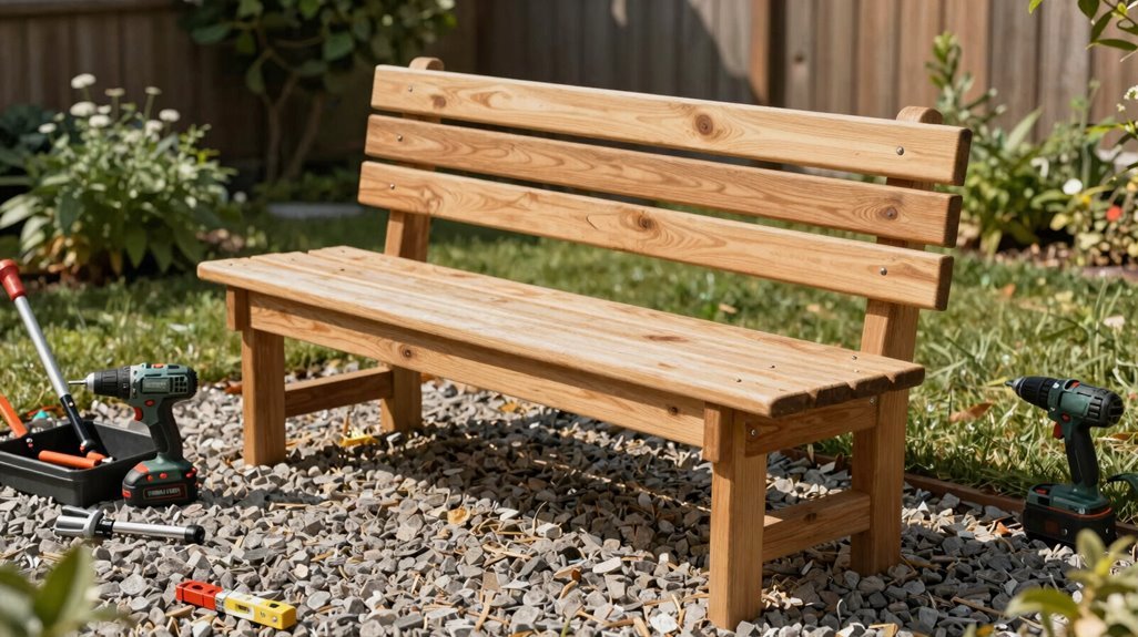 How to Make a Garden Bench? 1 handcrafted 51 inch garden loveseat