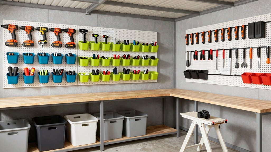 5 Garden Shed Organization Ideas That Actually Work 2 hang tools at eye level for access