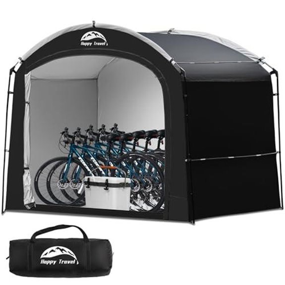 happy travel bike storage shed