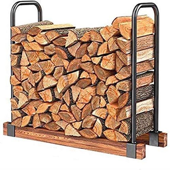 heavy duty adjustable firewood rack