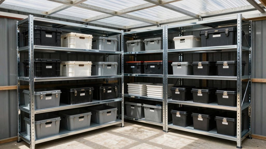 5 Garden Shed Organization Ideas That Actually Work 4 heavy duty shelving for bulky items