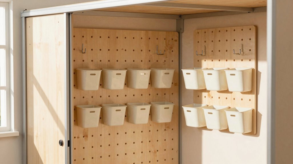 3 Pegboard Shed Ideas to Maximize Your Storage Space 3 hidden pegboard corner storage upgrades
