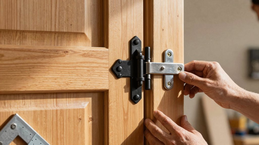5 Simple Steps to Build Storage Shed Doors 5 hinged shed door alignment day