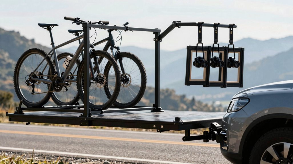 hitch racks platform vs hanging