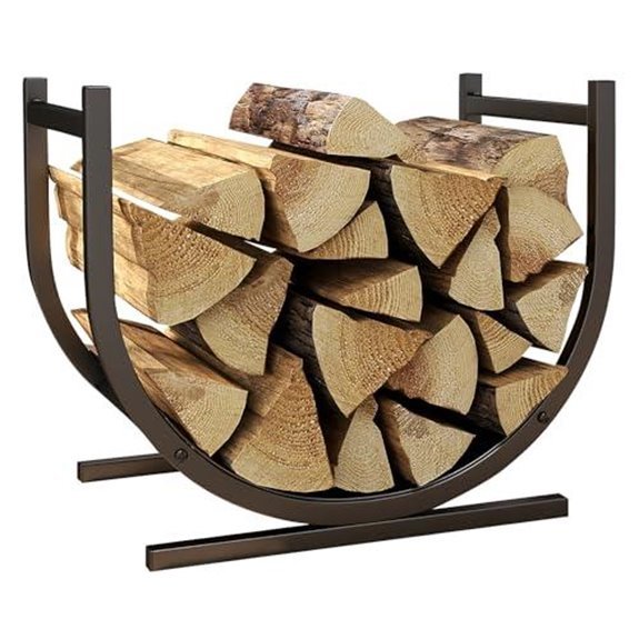 indoor wood rack for fireside