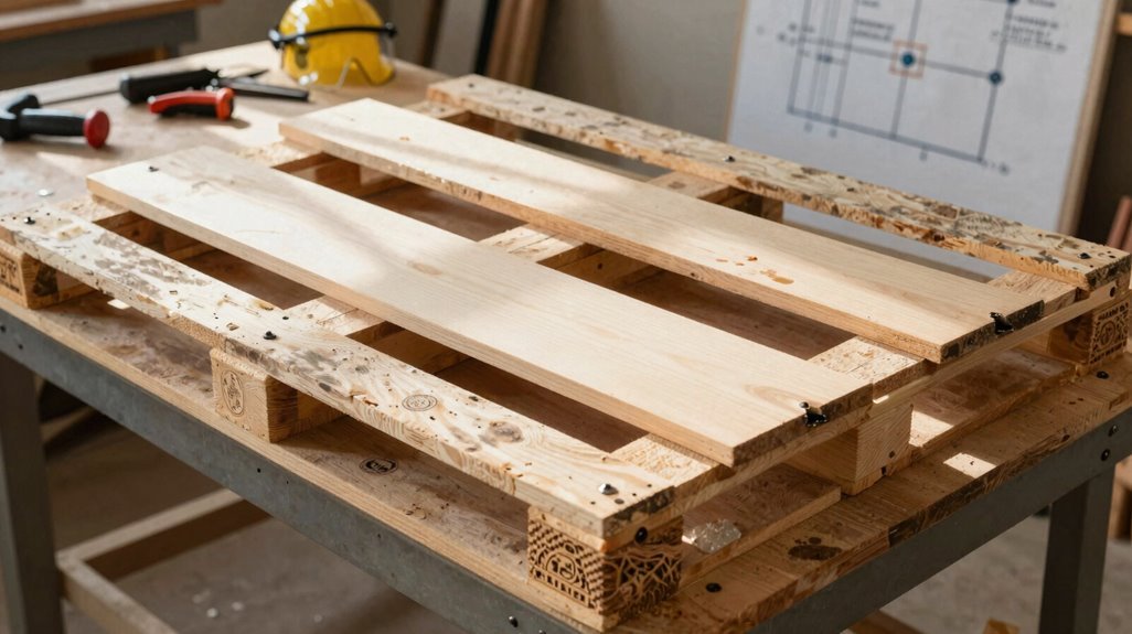 5 Steps to Make a Potting Table 1 ippc stamped mb sf free pallets