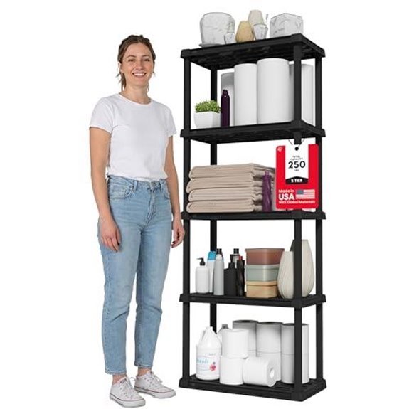 7 Best Heavy Duty Garage Shelving for 2027 4 iris usa plastic shelves