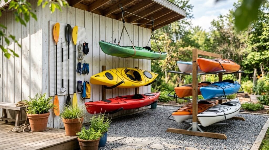 kayak outdoor storage solutions that work