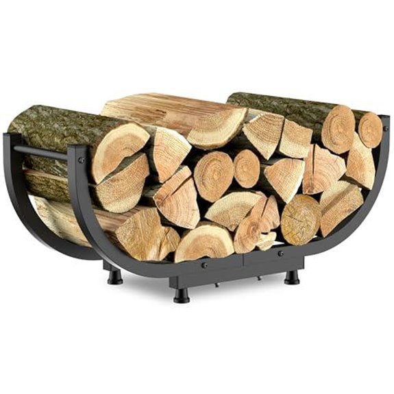 kesito 29 firewood rack black