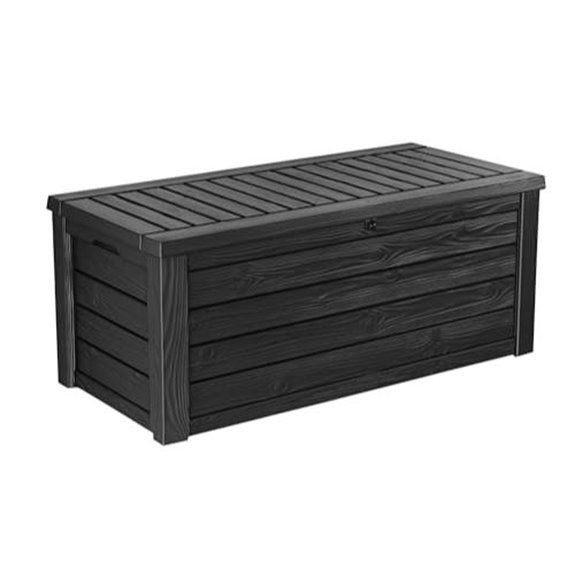 keter westwood 150 gal outdoor storage box details