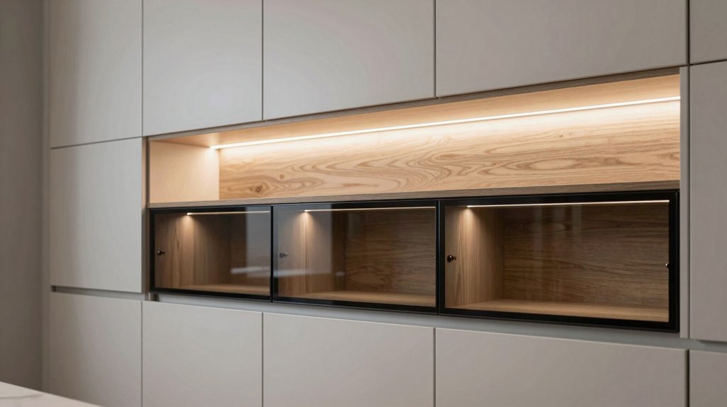 7 Innovative Kitchen Cabinet Ideas Transforming Modern Homes 2 layered cabinet lighting for ambiance