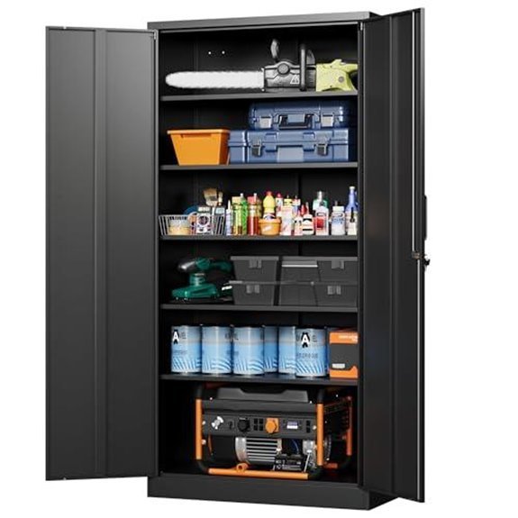 letaya black metal cabinet