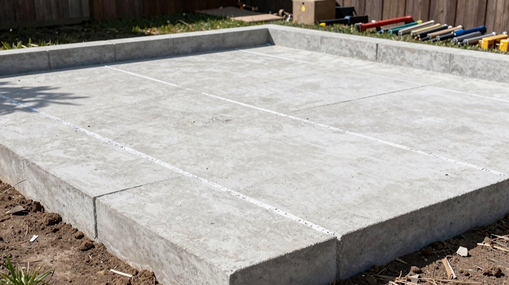 leveling ground laying foundation