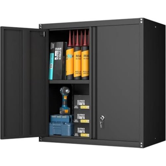 locking metal garage cabinet