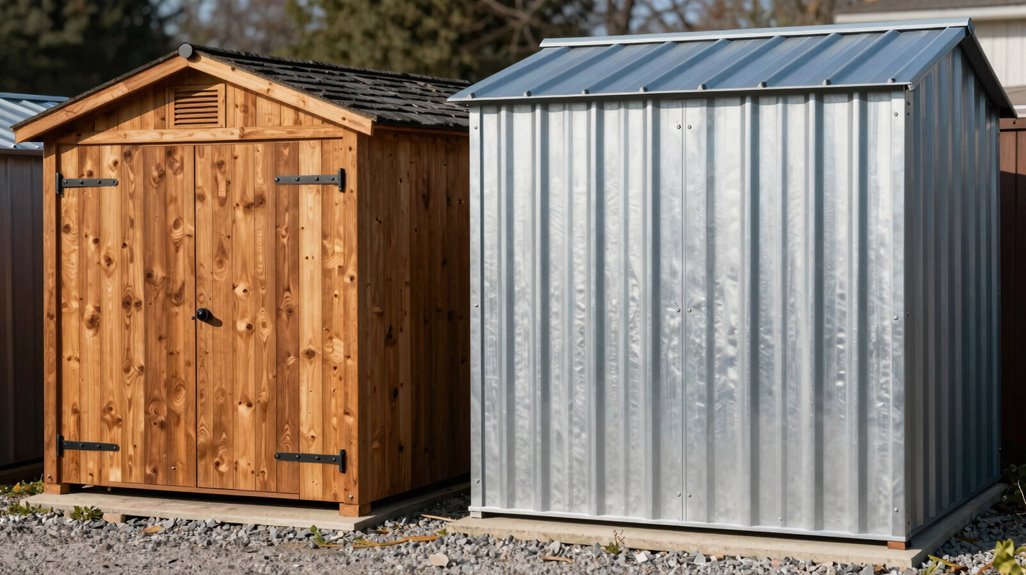 Wood vs Metal Storage Sheds—5 Key Differences 1 metal dominates durability wood requires upkeep