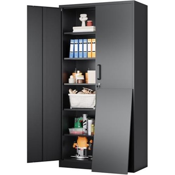 metal storage cabinet with lock