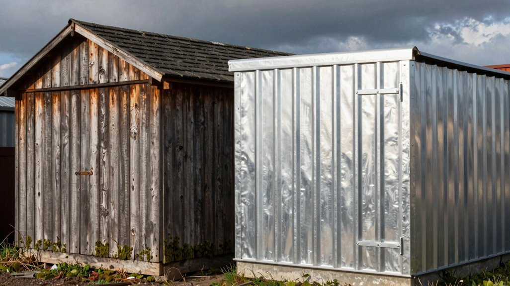 Wood vs Metal Storage Sheds—5 Key Differences 5 metal vs wood shed climate performance trade offs