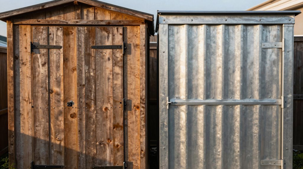 Wood vs Metal Storage Sheds—5 Key Differences 9 metal vs wood sheds secure hardware and anchoring