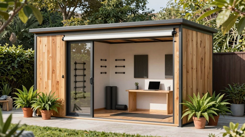 3 Modern Backyard Shed Ideas That Redefine Outdoor Space 1 modern studio sheds blend work wellness and light