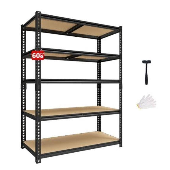 nnovaroom 60 heavy duty shelves