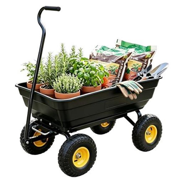 10 Best Poly Dump Carts for 2027 7 northsky garden dump cart glossy black